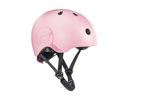 Scoot&Ride Helm mit LED-Licht rose S-M (51-55)