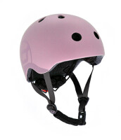 Scoot&Ride Helm mit LED-Licht rose S-M (51-55)