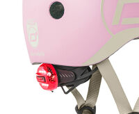 Scoot&Ride Helm mit LED-Licht rose XXS-S (45-51)