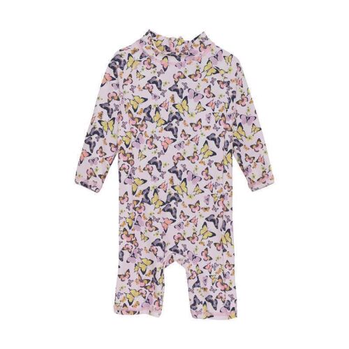Color Kids la-Badeanzug 720206 bunte Schmetterlinge rosa