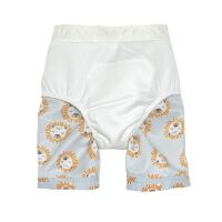 Lässig Baby Schwimmshorts mit Windel Lion powder blue