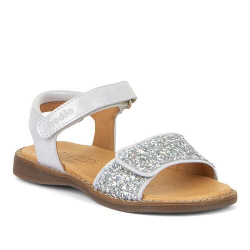 Froddo- offene Mädchen Sandalen Lore Sparkle silber