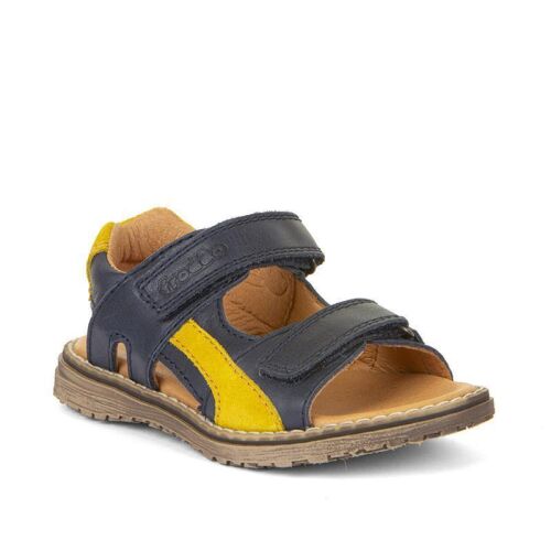 Froddo offene Sandalen Daros Double G3150258-1 navy/gelb