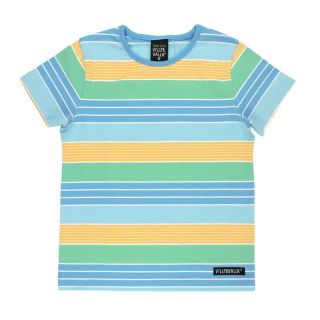 VV Kurzarm-Shirt 079AW Florida gestreift orange/grün/blau/weiß