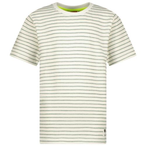 Vingino Boys Ka-Shirt Hiweko gestreift arctic white