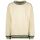 Vingino Boys Sweatshirt Nijo beige mit grün/beige gestreiften Kragen
