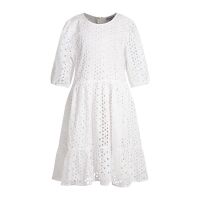 Happy Girls Kleid 541003 mit Lochmuster weiss