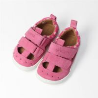 Blifestyle Barfußsandalen Salamandra velours himbeere mit Blumen
