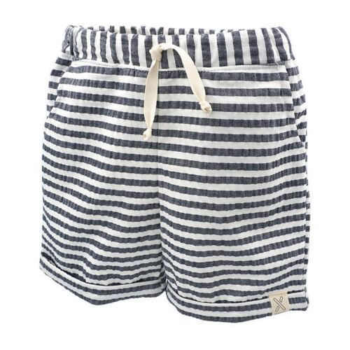 Maximo leichte Shorts grau/weiß getsreift