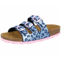 Lico Schlapfen Bioline Kids 560264 Blau/Rosa