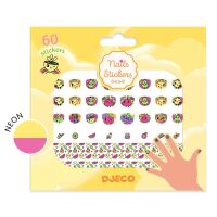 Djeco 120 Nagel-Sticker gelb