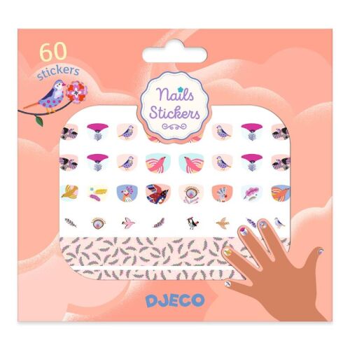 Djeco 120 Nagel-Sticker orange