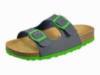 Lico Schlapfen Bioline Kids 560542 marine/grün
