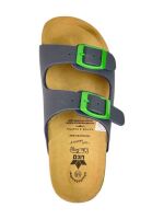 Lico Schlapfen Bioline Kids 560542 marine/grün
