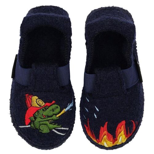 Nanga Hausschuhe Wollwalk Little Fireman dunkelblau