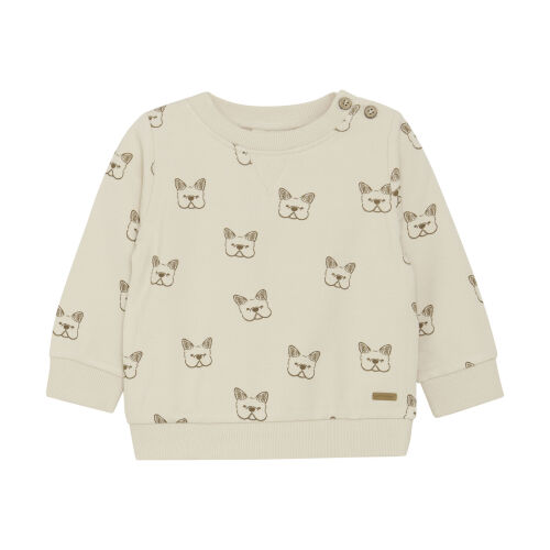 Minymo Sweater aus Viskose Hunde 113597 col.2015 hellbraun