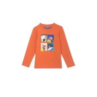 Someone Langarm-Shirt Whale-SB-03-C Tiere orange