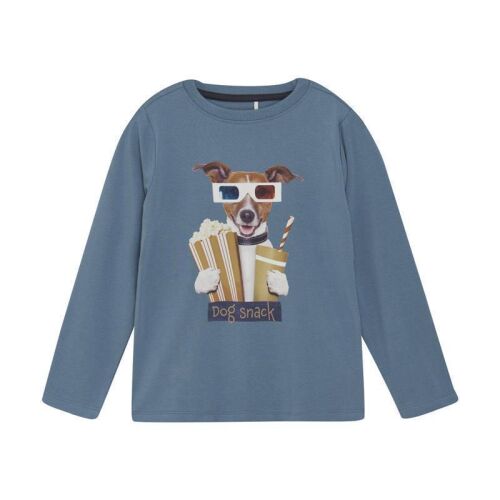 Minymo LA-Shirt  der Hund im Kino 133583 col.7960 blau