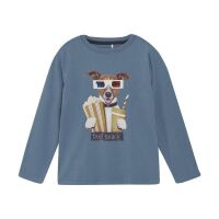 Minymo LA-Shirt  der Hund im Kino 133583 col.7960 blau