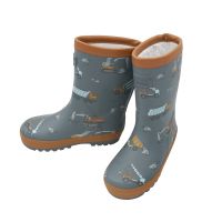 Maximo Gummistiefel Baustelle gefüttert grau/braun