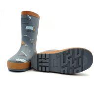 Maximo Gummistiefel Baustelle gefüttert grau/braun
