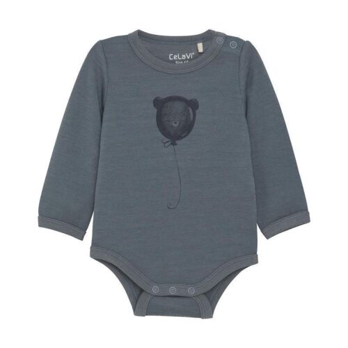 Celavi LA-Body aus Wolle&Viskose 330567 col.7842 Luftballon blau