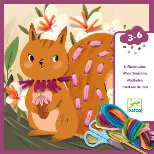 Djeco Eichhörnchen einfädeln
