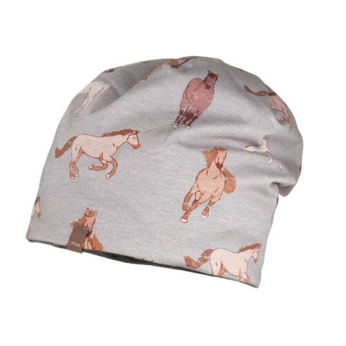 Maximo Beanie 43500-141500 Pferde grau