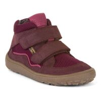 Froddo Barfuß-Halbschuhe TEX mit 2 Klett bordeaux-