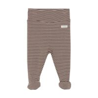 Fixoni Baby-Hose mit Fuß gestreift 422797 braun bio