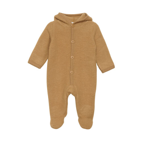 Fixoni Wollfleece Overall-Kapuze mit Ohren 33304 Orangebraun