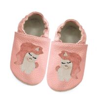 Funky Monkey Barfuß-Lederpatschen BRA-024 Einhorn rosa