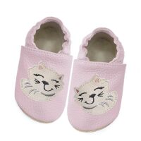 Funky Monkey Barfuß Lederpatschen BRA-020 Katze lila