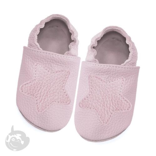 Funky Monkey Barfuß Lederpatschen BRA-088 Stern lila