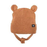 Pure Pure Baby Strickmütze aus Wolle 812  braun, BIO