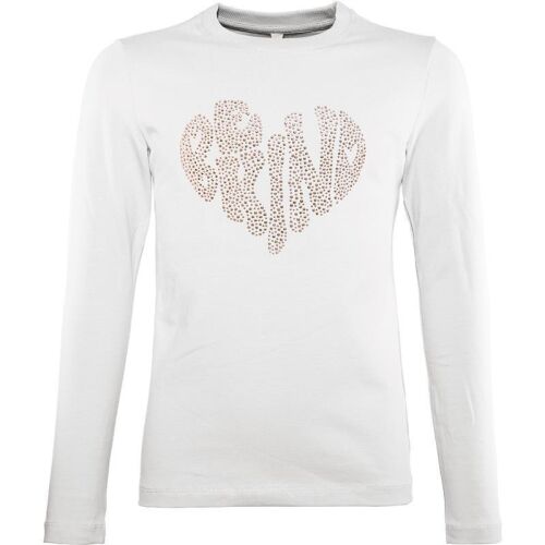 Blue Effect Girls La-Shirt 1242-5028 weiß mit Strass