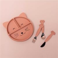 Trixie Silikon-3-Fach-Tellerr mit Saugnapf - Mrs. Cat 96-451
