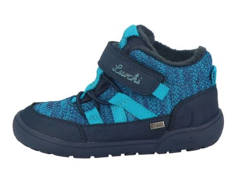 Lurchi Barfuß Übergangsschuhe TEX  84L0013003 navy/turkis