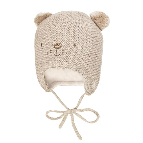 Sterntaler Kinder Strickmütze Mit Bären-Gesicht - Weich, Warm & Mit Ohrenklappen Für Babys