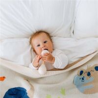 Merle Strick-Babydecke 3D Australien