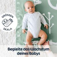 Merle Strick-Babydecke grün Safari