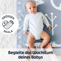 Merle Strick-Babydecke Delfinblau Safari