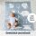 Merle Strick-Babydecke Delfinblau Safari