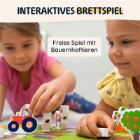 Merle 2-in-1 Fädelspiel Auf dem Bauernhof