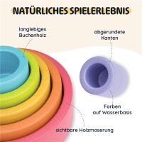 Merle Stapelbecher aus Buchenholz