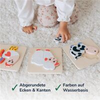 Merle Holz-Steckpuzzle Auf dem Bauernhof