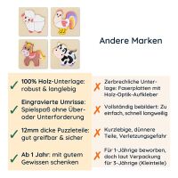 Merle Holz-Steckpuzzle Auf dem Bauernhof