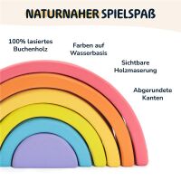 Merle Kleiner Regenbogen aus Holz, Montessori