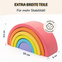 Merle Kleiner Regenbogen aus Holz, Montessori
