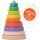 Merle Baby Stapelturm aus Holz – mit farbigen Ringen